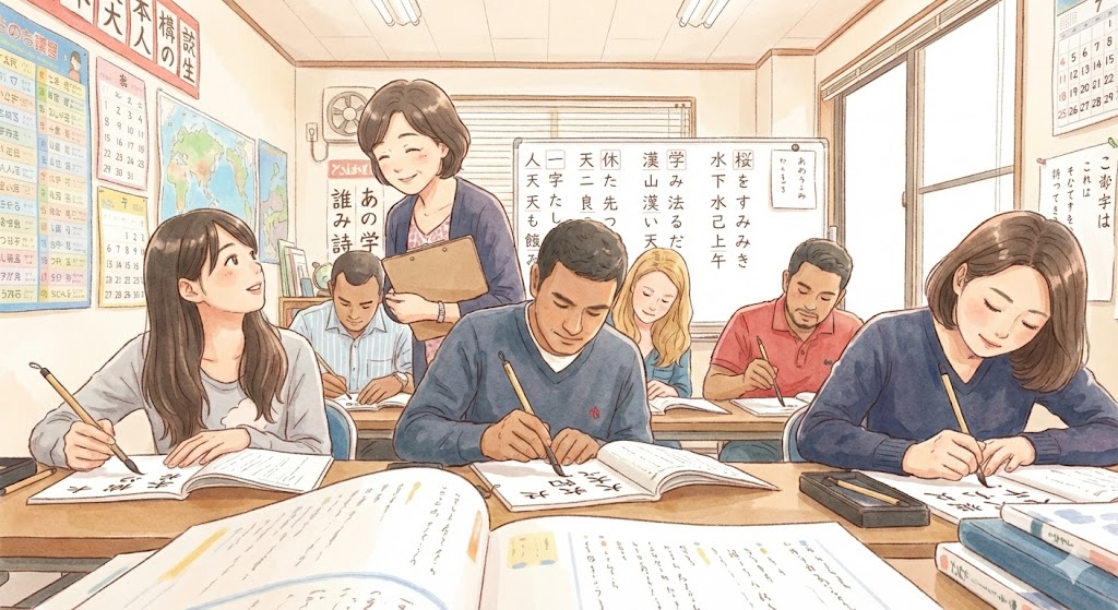 できる日本語 上課示意圖